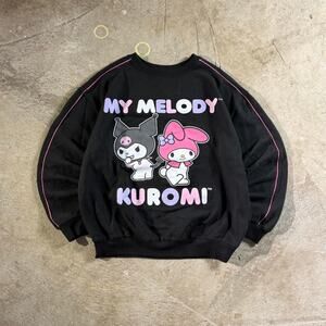 Black My Melody Kuromi Graphic Crewneck Sweatshirt